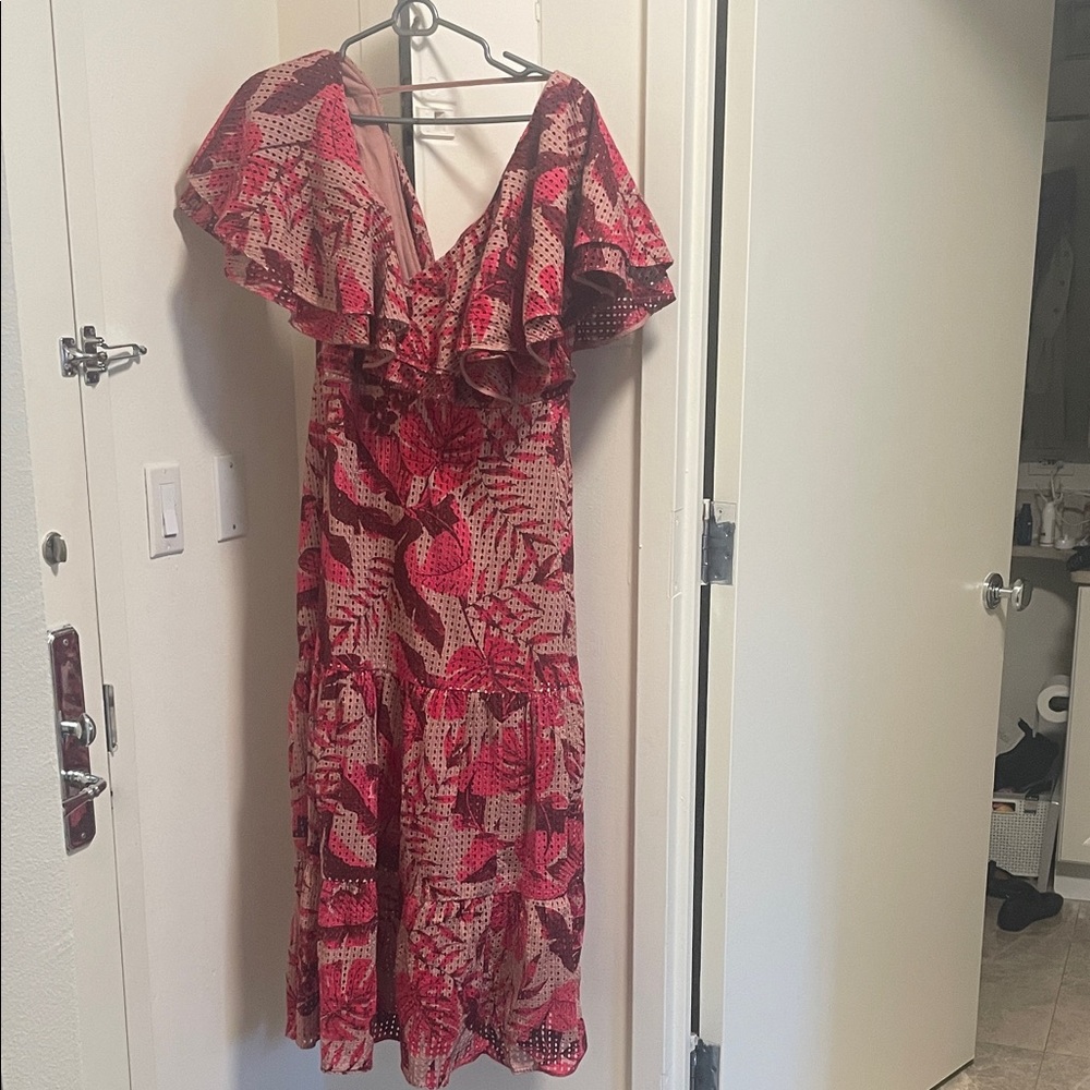 H&M Red Asymmetrical Women's Dress